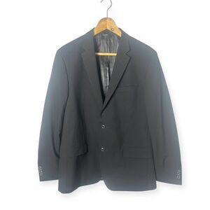Ben Sherman Blazer Mens 42R Black Tailored Classic Fit Stretch Two-Button Jacket